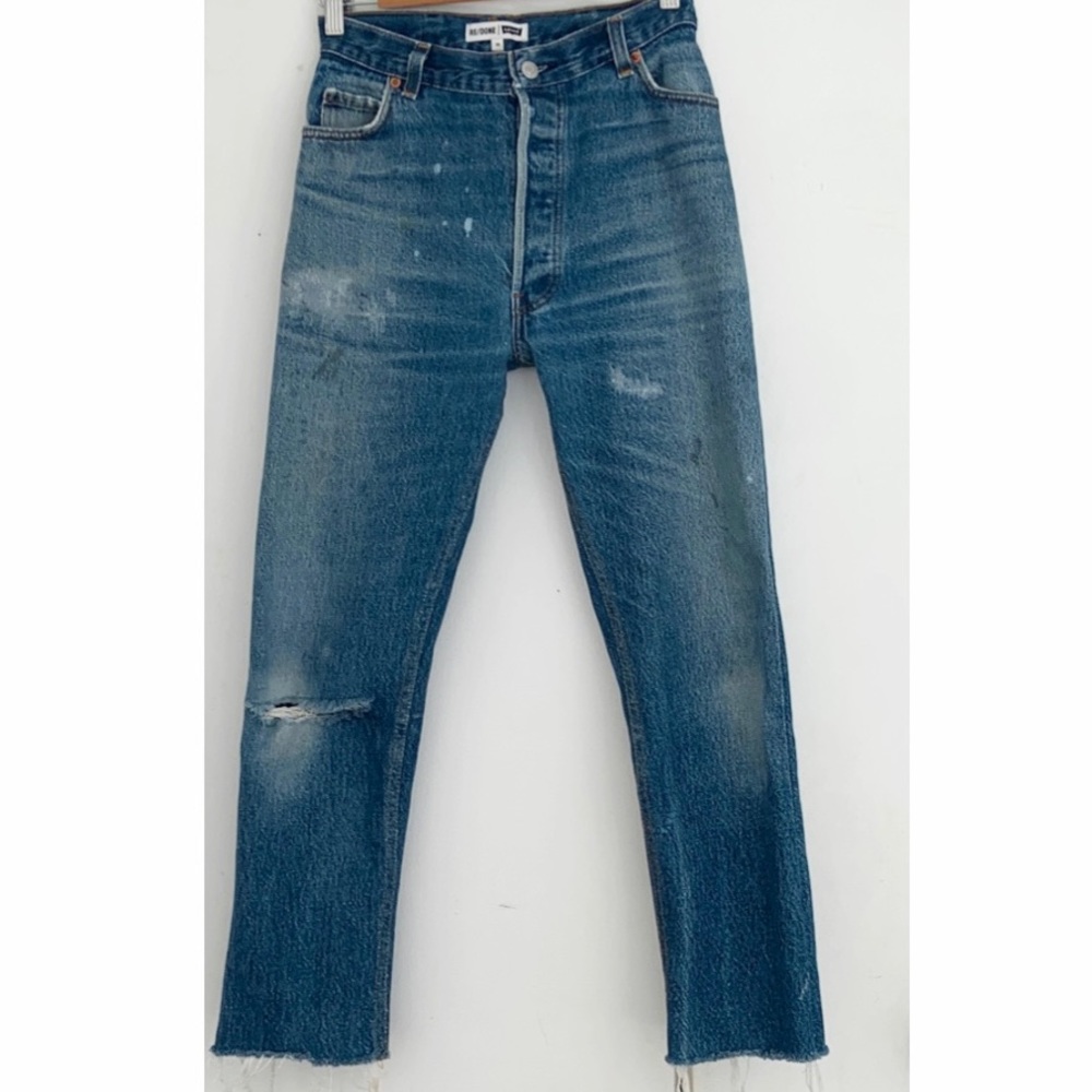 Re/Done X Levi’s High Rise Ankle Crop Jeans 25